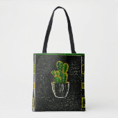 Tekencactus Tote Bag (Voorkant)