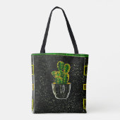 Tekencactus Tote Bag (Achterkant)