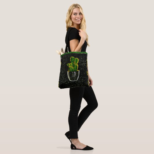 Tekencactus Tote Bag (Op model)