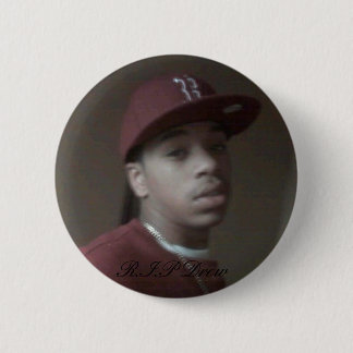 tekende silva, R.I.P Drew Ronde Button 5,7 Cm