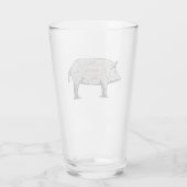 Tekendiagram van Butcher Glas (Achterkant)
