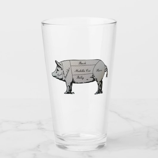 Tekendiagram van Butcher Glas (Voorkant)
