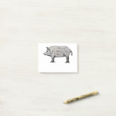 Tekendiagram van Butcher Post-it® Notes (Op bureau)