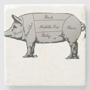 Tekendiagram van Butcher Stenen Onderzetter