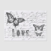 Tekendocument Butterfly Script Tissuepapier (Voorkant)