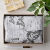 Tekendocument Butterfly Script Tissuepapier (Geschenk)