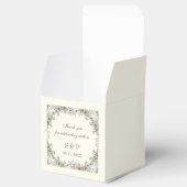 Tekenen bloemen ivoor romantische bruiloft bedankdoosjes (Geopend)