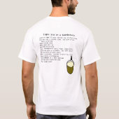 Tekenen dat je een huisbrouwerij/Airlock Sniffer b T-shirt (Achterkant)