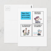 Tekenen dat je klaar bent voor een cruise - (b) briefkaart (Voorkant / Achterkant)