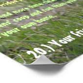 Tekenen die u KAN aanraden met kippen Poster (Hoek)