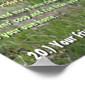 Tekenen die u KAN aanraden met kippen Poster (Hoek)