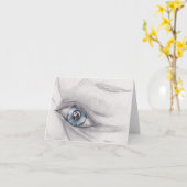 Tekenen en een oog kaart (Gele Bloem)