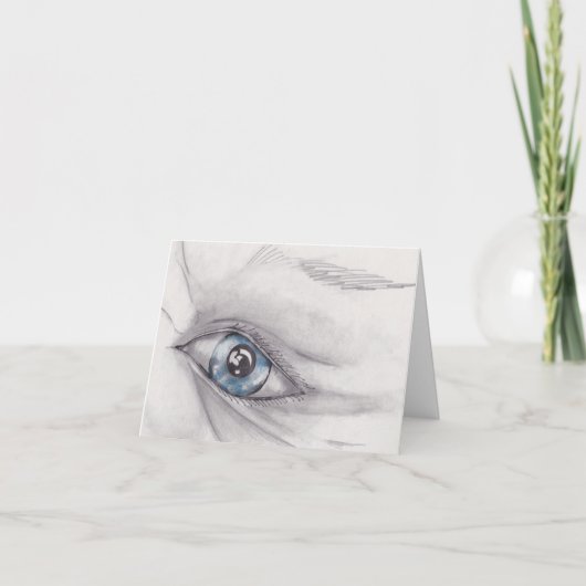 Tekenen en een oog kaart (Voorkant)