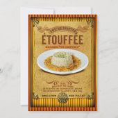  tekenen Etouffee Party Invitation Kaart (Voorkant)