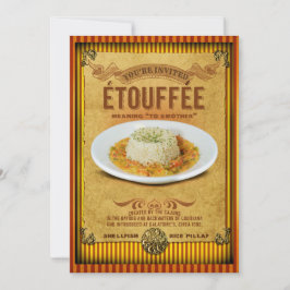  tekenen Etouffee Party Invitation Kaart