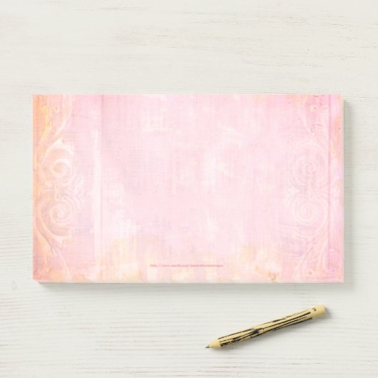 Tekenen geslepen art Post-it Note Pad (Op bureau)