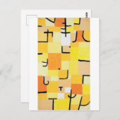 Tekenen in Geel, Paul Klee Briefkaart (Voorkant / Achterkant)