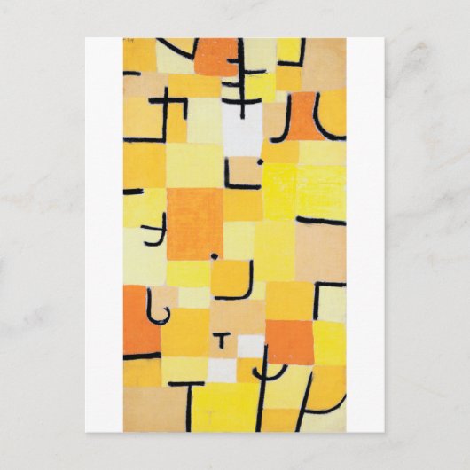 Tekenen in Geel, Paul Klee Briefkaart (Voorkant)