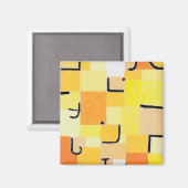 Tekenen in Geel, Paul Klee Magneet (Voorkant / Achterkant)