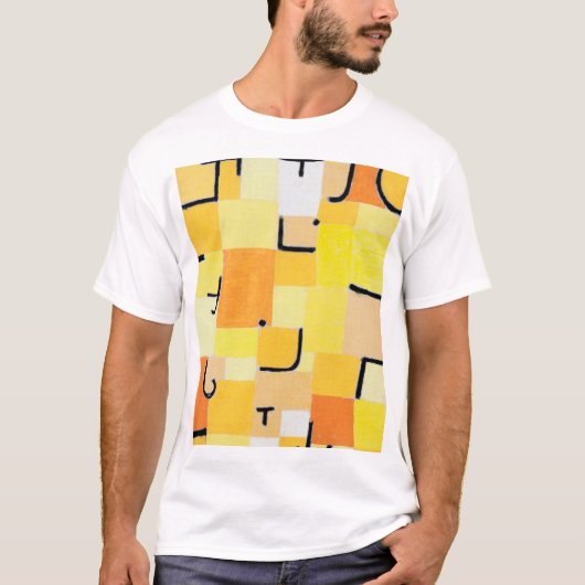 Tekenen in Geel, Paul Klee T-shirt (Voorkant)
