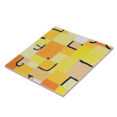 Tekenen in Geel, Paul Klee Tegeltje (Zijkant)