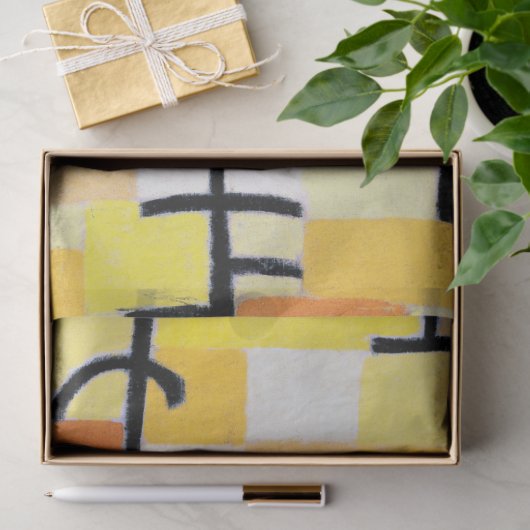 Tekenen in Geel, Paul Klee Tissuepapier (Geschenk)