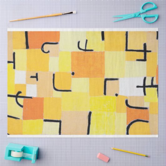 Tekenen in Geel, Paul Klee Tissuepapier (Craft)