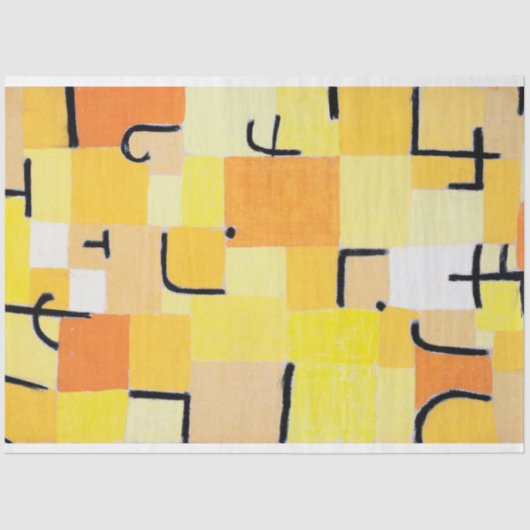 Tekenen in Geel, Paul Klee Tissuepapier (Voorkant)