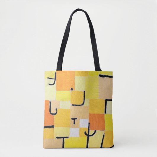 Tekenen in Geel, Paul Klee Tote Bag (Voorkant)
