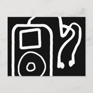 Tekenen iPod Black Briefkaarten