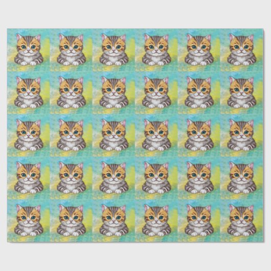 Tekenen Kat Cadeaupapier (Vlak)