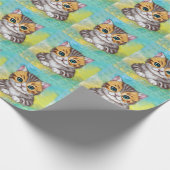 Tekenen Kat Cadeaupapier (Hoek)