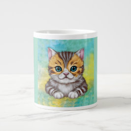 Tekenen Kat Grote Koffiekop