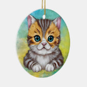 Tekenen Kat Keramisch Ornament (Rechts)