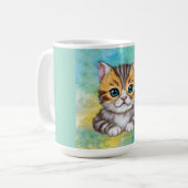 Tekenen Kat Koffiemok (Voorkant links)