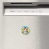 Tekenen Kat Magneet (Insitu (Vaatwasser))