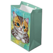 Tekenen Kat Medium Cadeauzakje (Voorkant Gekanteld)