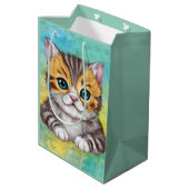 Tekenen Kat Medium Cadeauzakje (Achterkant Gekanteld)