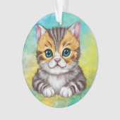 Tekenen Kat Ornament (voorkant)