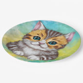 Tekenen Kat Papieren Bordje (Gekanteld)