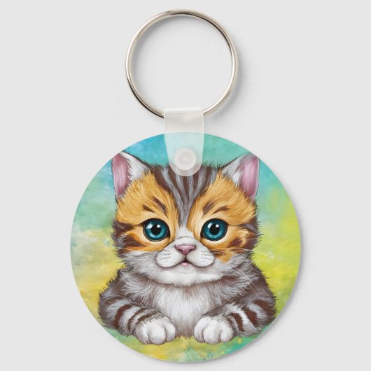 Tekenen Kat Sleutelhanger (Voorkant)