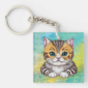 Tekenen Kat Sleutelhanger