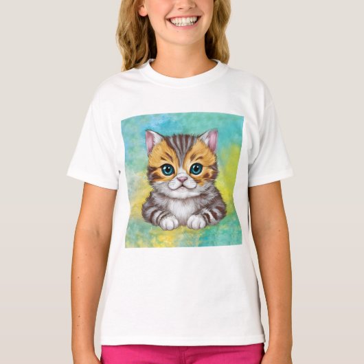 Tekenen Kat T-shirt (Voorkant)