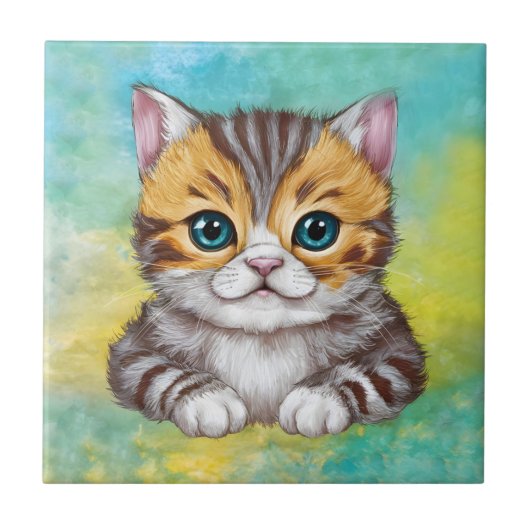 Tekenen Kat Tegeltje (Voorkant)
