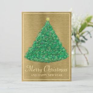 Tekenen kerstboom feestdagenkaart