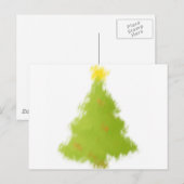 Tekenen kerstboom feestdagenkaart (Voorkant / Achterkant)