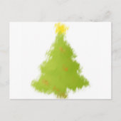 Tekenen kerstboom feestdagenkaart (Voorkant)