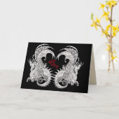 Tekenen Kunstnieuwe stijl~wenskaart Kaart (Gele Bloem)