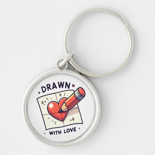Tekenen met liefde sleutelhanger (Voorkant)