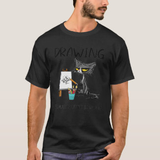 Tekenen omdat de moord een verkeerde kattekening i t-shirt